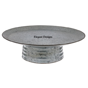 Soporte de tartas de hierro cubierto de polvo negro, hecho a mano diseño tradicional, soporte decorativo de tartas de lujo, novedad - Product Image 2