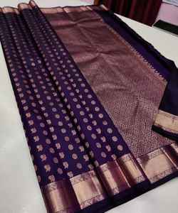 Kanchipuram Saree en soie tenue de soirée mariage indien dernier créateur Banarasi coton soie Sari avec chemisier vêtements pour dames grossiste ethnique - Product Image 2