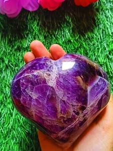 พลอยคริสตัลขัดเงาสำหรับตกแต่งบ้านฮวงจุ้ยแกะสลักลายหัวใจป่อง - Product Image 3