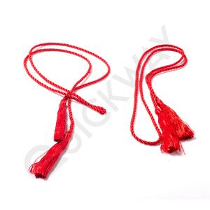 Cordon de fanion de fabrication pakistanaise sur mesure en gros, meilleur cordon de fanion de couleur rouge unie - Product Image 3