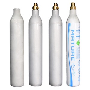 Cilindro de soda con válvula, totalmente adecuado, 0,6 l, dióxido de carbono, co2 - Product Image 1