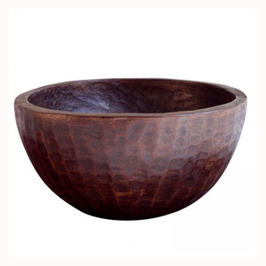 Cuenco de madera para servir en mesa, cuenco para servir alimentos, cuenco de madera para ensalada o frutas, cuenco para servir, utensilios de Hotel hechos a mano - Product Image 1
