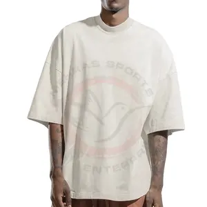 2021 Gedrucktes Logo Benutzer definierte Stickerei Baumwolle Spandex Jersey Dip Gefärbt T-Shirt Männer Langarm Lässig JIN Plain Menge