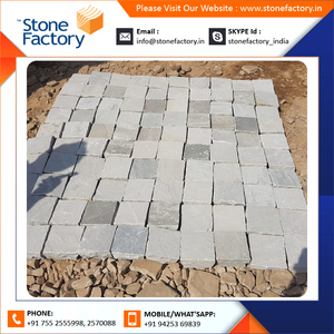 Wholesale Price Kandla Grey <b>Sandstone</b> Cobbles Natural Surface Finish Tile Outdoor Exterior Manufactured Discounted Price - Product Image 2