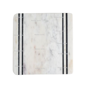 Tabla de Cortar de Mármol Blanco, Diseño Admirable, Forma Cuadrada, Tabla de Quesos, Tabla de Cortar para Uso en Restaurantes - Product Image 1