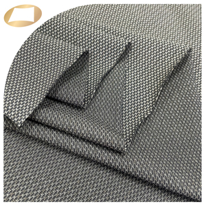 Tissu nid d'abeille en fibre polyester argent, matériel antibactérien de haute qualité pour les vêtements de loisir - Product Image 4
