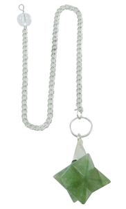 Merkaba-péndulo verde de Aventurina, cristal curativo, meditación, generador de energía - Product Image 4