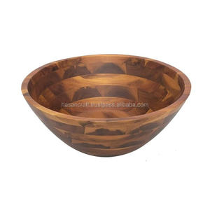 Tazón de Madera Ecológico Desechable para Frutas y Ensaladas, Tazones Hechos a Mano de Alta Calidad, Tazón para Servir Ideal para Fiestas en Casa - Product Image 2