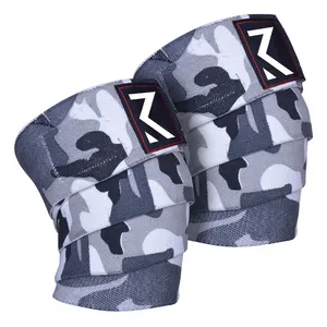 Knee Wrap Pads Protector Band For Leg Knee Wrap Multicolor Camouflage Custom Logo Knee Wraps For Gym Workout