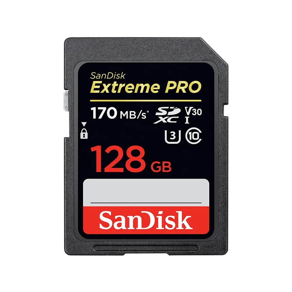 100% original SanDisk Extreme PRO SDHC Card UHS-I V30 U3 C10 128gb memory card