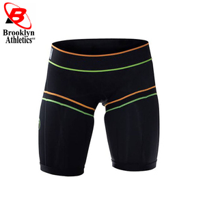 Shorts de course à compression pour hommes de haute qualité, en gros, avec étiquette privée |   Shorts de compression de sport à taille mi-haute avec logo personnalisé - Product Image 2