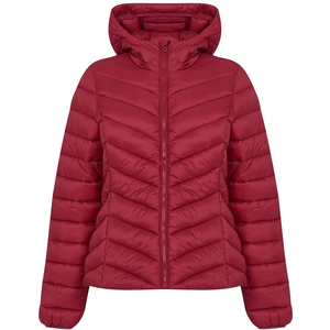 Abrigos acolchados con contraste personalizado para mujer, chaqueta acolchada de nailon con burbuja, abrigo cálido para invierno - Product Image 1