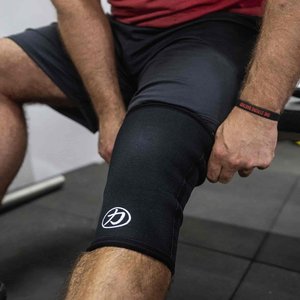 Genouillères de compression en coton tricoté personnalisées pour le crossfit, la course à pied et les sports - Product Image 3