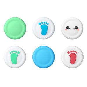 Estilo <span class=keywords><strong>Baymax</strong></span> para Nintendo Switch y NX Lite NS Joystick Cover Thumb Stick Grip Cap Skin JoyCon Controller Gamepad Thumbstick Case - Product Image 4