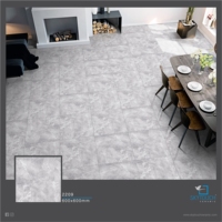 Carrelage en porcelaine mosaïque artistique motif floral blanc classique 600x600mm pour projets hôteliers et spa, idéal pour la décoration de sols