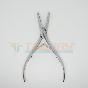 TEEJAY's New Arrival 6" Silver Stainless Steel <b>Hair</b> Extension Plier & <b>Gripping</b> Tool with Customized Color Handle Logo Packaging - Product Image 3