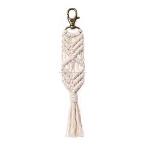 Llaveros de Macramé de Lujo, Accesorios de Algodón, Llavero de Macramé Bohemio, Tamaño Personalizado, Hecho a Mano, 200 Piezas, Etiqueta de Marca del Comprador - Product Image 6