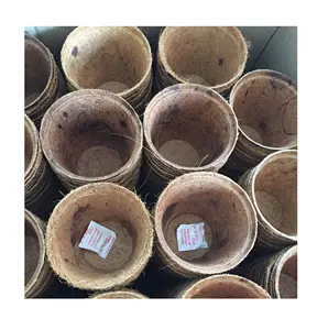 2021 Nieuwe Ontwerp Afbreekbaar Ronde Zaaien Kokos Potten Coco Manden Voor Planten Gemaakt In Vietnam 99 Goud