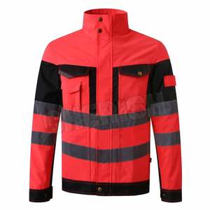 Hi Vis-Chaqueta de trabajo reflectante para hombre, impermeable, ropa de moda rosa, impermeable, para exteriores - Product Image 1