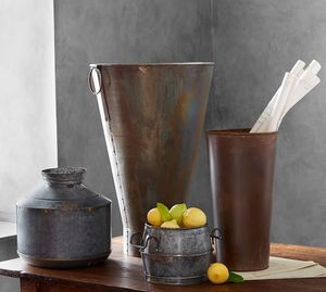 Vases longs nordiques modernes de tube de cuivre pour la décoration à la maison - Product Image 2