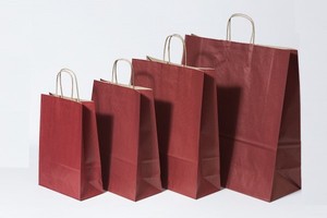 Bolsa de Regalo de Papel Kraft Impresa con Diseño Personalizado, Asas Blancas y Marrones para Promoción en Supermercados, Embalaje de Comestibles Reciclable Personalizado - Product Image 2