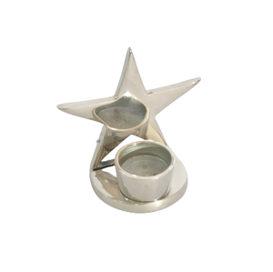 ALUMINIUM STAR DESIGN <b>TEALIGHT</b> METAL T-LIGHT <b>HOLDER</b> HIGH QUALITY BEST SELLING NEW DESIGN CANDLE <b>HOLDER</b> - Product Image 1