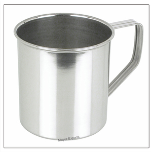 Tasse en acier inoxydable Tasse en acier inoxydable avec poignée Tasse à boire en acier inoxydable - Product Image 1
