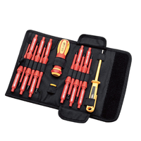 Kit d'outils isolants interchangeables, électricien, tournevis, 1000v, 2/14 pièces,