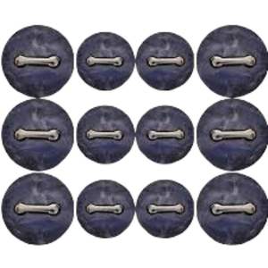 Boutons métalliques fantaisie de haute qualité, 4 pièces - Product Image 6