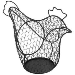 Cesta de huevos Forma cuadrada de hierro forjado Color negro Accesorios de cocina Estante de almacenamiento de hierro metálico Cesta de almacenamiento de huevos - Product Image 6