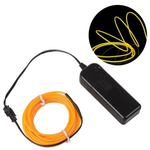 3M/5M luz de neón decoración del partido de danza de LED lámpara Flexible <span class=keywords><strong>EL</strong></span> cable de la batería 8 colores cuerda tubo tira llevada impermeable Sewable <span class=keywords><strong>EL</strong></span> alambre - Product Image 5