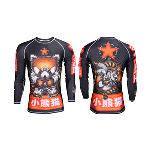 Sublimation Long Sleeve Printed Custom Logo Rash Guard Bjj Surf Rashguards - Product Image 5