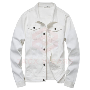 Chaqueta Vaquera para Hombre Más Vendida con Cuello Alto, Lista para el Invierno, 100% Algodón - Product Image 1