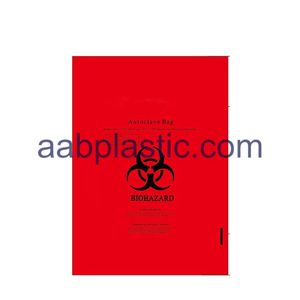 Venta al por mayor desechables LDPE Biohazard bolsas de basura médica logotipo personalizado impreso HDPE bolsas de basura - Product Image 3