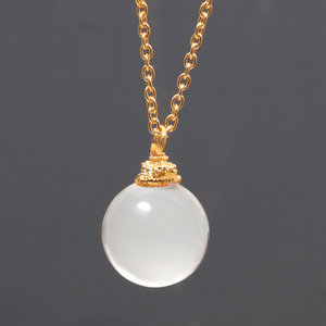Acheter la mode de guérison boule de Quartz en cristal avec pendentif chaîne dorée - Product Image 1