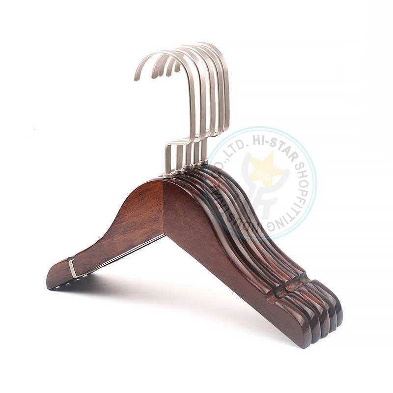 dark wood baby hanger