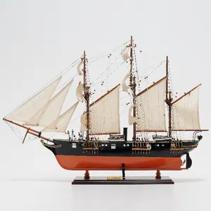 CSS Alabama Mô hình tàu thủ công bằng gỗ bản sao với màn hình đứng, sưu tập, trang trí nội thất, quà tặng, Bán Buôn