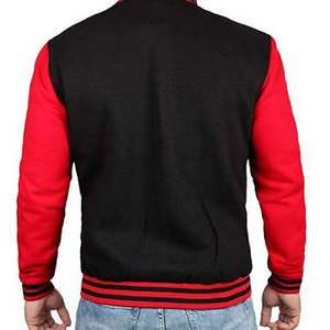 Veste de baseball en molleton de coton personnalisée de haute qualité pour hommes vente en gros de veste Letterman grande taille respirante pour l'hiver - Product Image 5