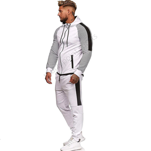 Survêtement blanc avec logo personnalisé pour entraînement sportif, nouveau style, automne/hiver - Product Image 5