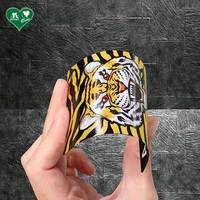 Cartes à jouer en plastique pour impression couleur sur fond noir, série American Tiger Poker, finition mate spéciale partielle, pour la famille