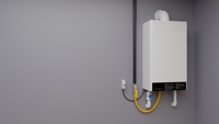 Calentador de Agua a Gas de Alta Eficiencia de 12L para Uso Doméstico y Exterior, Instantáneo, Compatible con Gas LPG y Gas Natural, sin Tanque, Hermético y Equilibrado