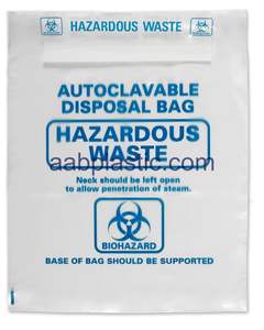 Design Custom LDPE Biohazard <b>Medical</b> Waste <b>Bags</b> Yellow <b>Bags</b> Biodegradable AAB Brand Model AAB-L ISO14001 Certified - Product Image 5