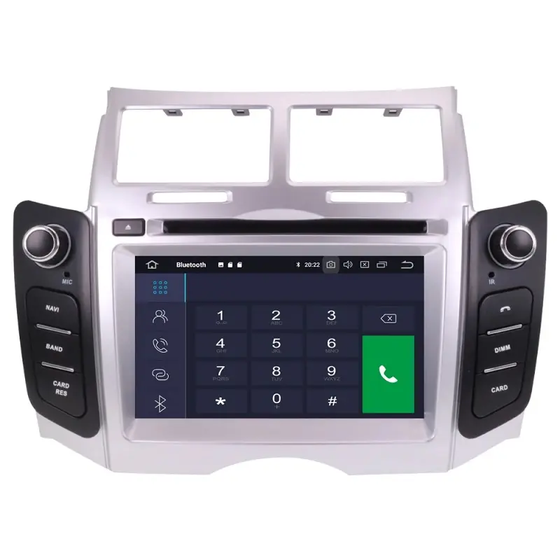 Aucar 6.2 "Android 10.0 GPS Navigation Multimedia DVD Player Auto Radio For Toyota Yaris 2005-2011Car Radio Stereo Headユニット