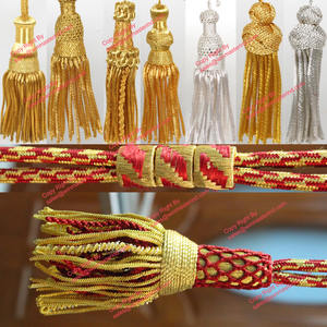 Jacquard Iglesia cinta litúrgica, oro metálico Hex Galloon trim for vestments - Product Image 5