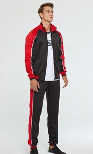 Wholesale Gym Sportswear Fleece Tech Jogging Suits Custom Men's Plain Striped Tracksuit With Custom Logo - Product Image 3