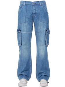 Trousers Heavy Duty <b>Work</b> Casual Big Tall Denim Pants Mens Cargo <b>Jeans</b> with Multi Pockets High Quality Cargo Trousers - Product Image 5