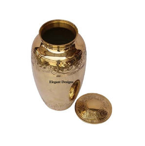 Proveedor y mayorista hecho a mano de urna de cremación, urna de Color plateado de tamaño mediano, urna de cremación elegante de diseño elegante de aspecto agradable - Product Image 3