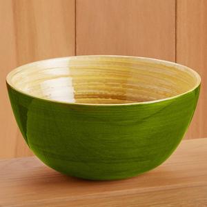 Bol en bambou de service rond écologique de haute qualité bol à salade en bambou filé avec prix du matériau PC pour les fêtes fabriquées au Vietnam - Product Image 4