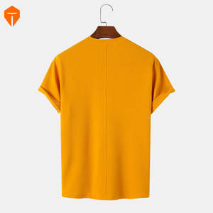 Mens Texture Seam Detail Basics Short Sleeve T-Shirts - Product Image 2