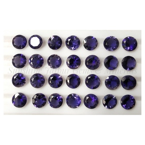 2.50mm Round Brilliant Cut <b>Natural</b> IOLITE Wholesale Factory Price High Quality Faceted Loose Gemstone <b>NATURAL</b> IOLITE Pairs - Product Image 1